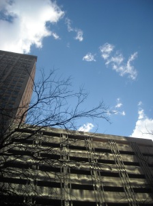 Beautiful Blue Skies in Downtown Fort Worth