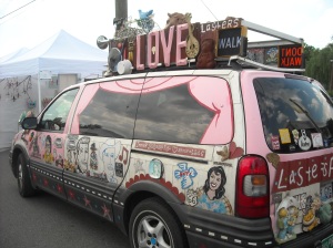 A site to behold! The Laster Art Car!